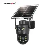 LS‑4GS12 – Caméra Solaire PTZ 4G/Wi‑Fi 3‑4 MP – Vision 355°/100°, 8 W, IP66